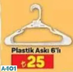 PLASTİK ASKI 6'LI